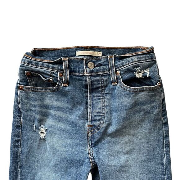 LEVI'S Wedgie Skinny Jeans Size 26 - Picture 5 of 9